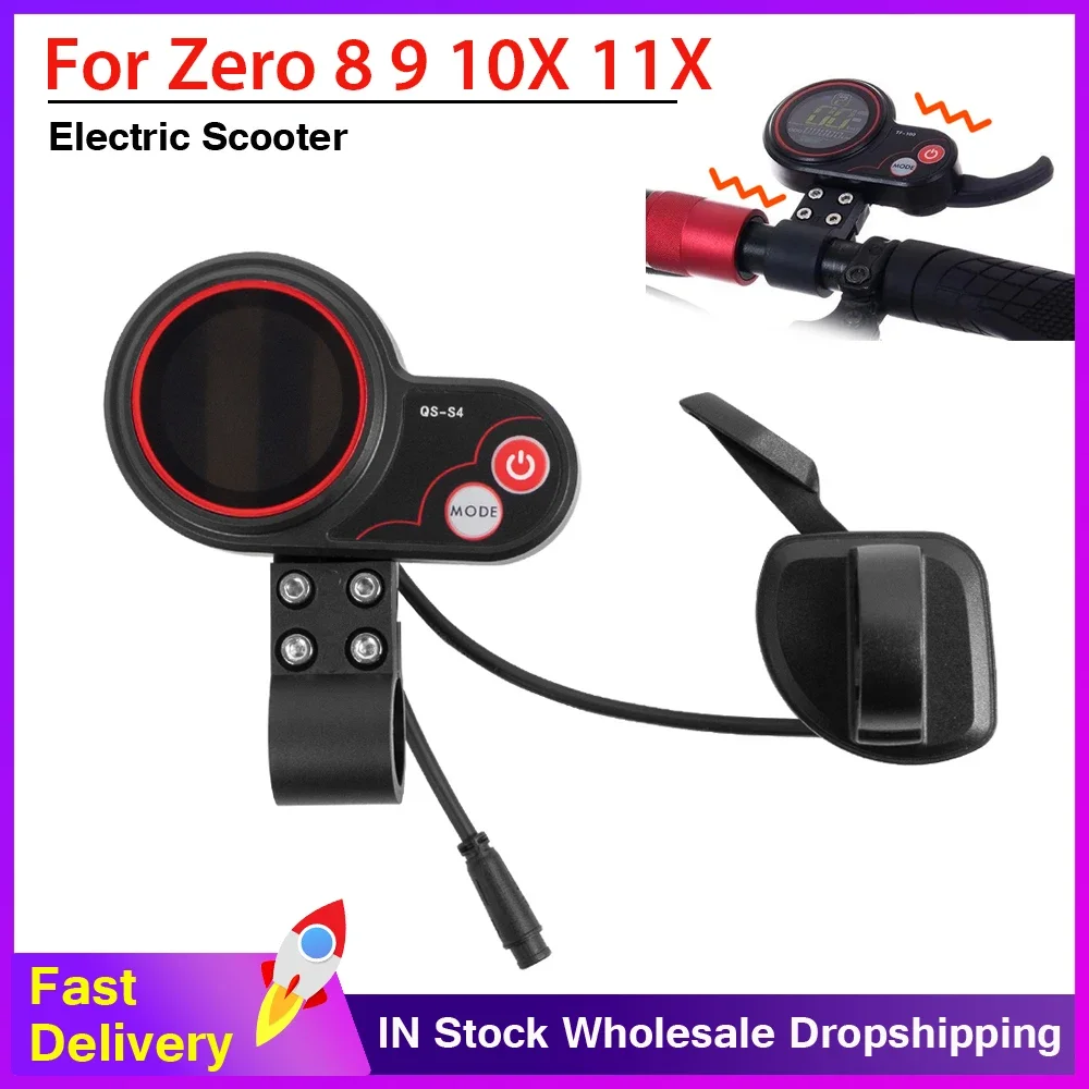 

Electric Scooter Thumb Throttle QS-S4 LCD Display Kit for Zero9 Zero8X Zero10 Zero10X 11X E-scooter QS-S4 Display Accessories