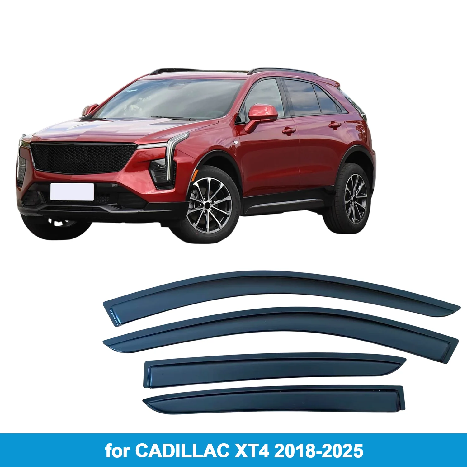 

Оконный козырек для CADILLAC XT4 2018-2025, защита от дождя, боковой дефлектор, защита от атмосферных воздействий, лента для наружного крепления