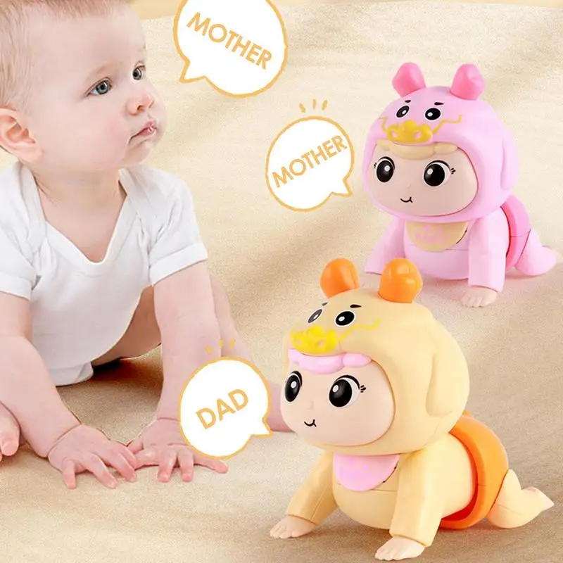 

Electric Crawling Doll Toy With Sound Kids Early Educational Interactive Fun Learns To Crawl Toy Gift For Indoor Home supplies