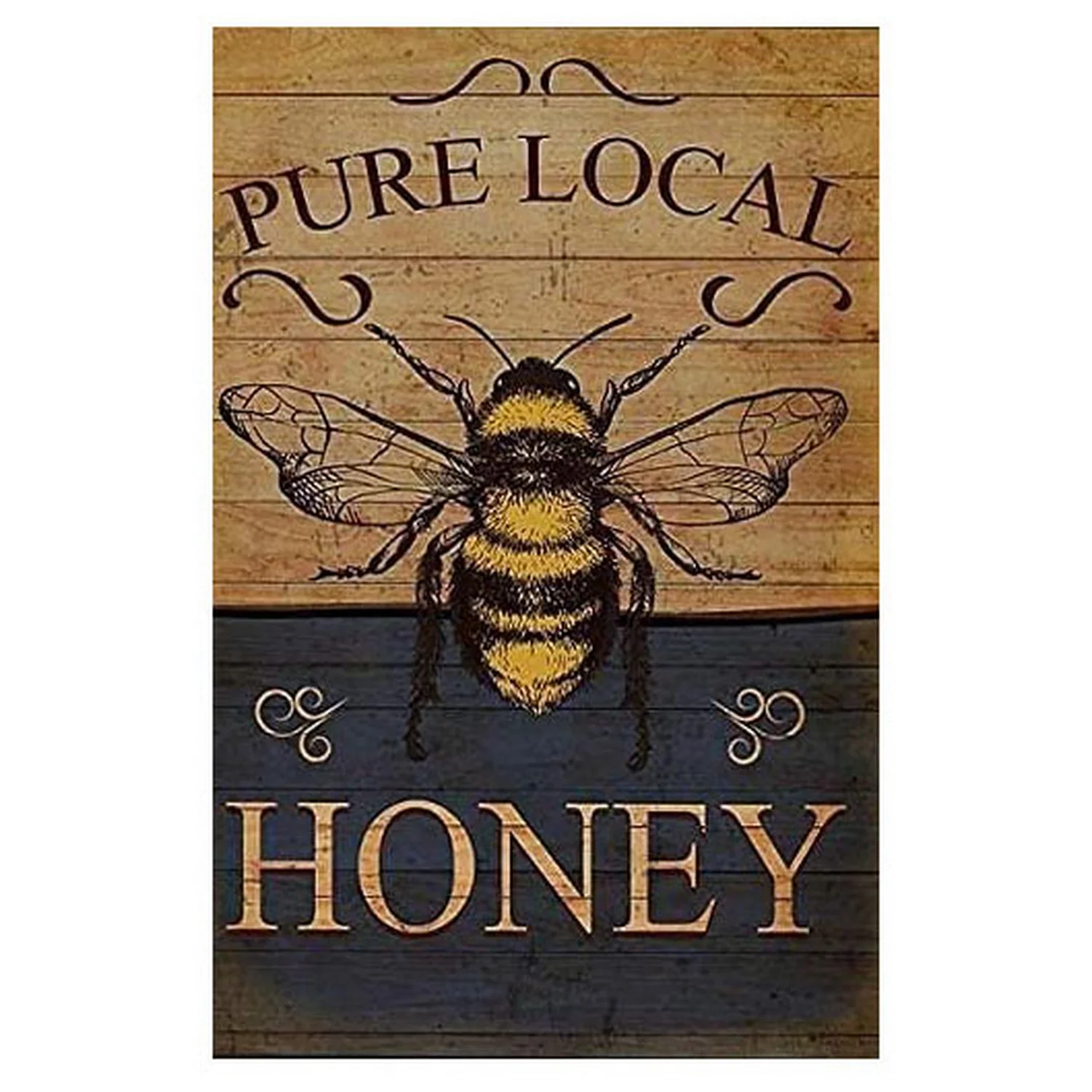 Metal Tin Signs Feeding The Bees Wall Decoration Plaque Vintage Art Poster Iron Painting for Man Cave Home Cafe Garden Club Bar