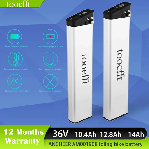 ANCHER AM용 L395mm 36V 10.4Ah 12.8Ah 14Ah ebike 배터리 001908   AM1908 Zebra Ebike 지퍼 z4 접이식 전기 자전거