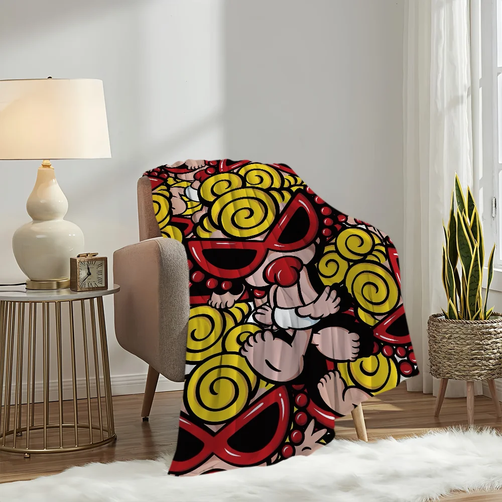 Fashion H-Hysteric M-Mini Blanket Blanket for Couch Sofa Travel Home Hiking Picni Bed Beding Flannel Blanket birthday gift