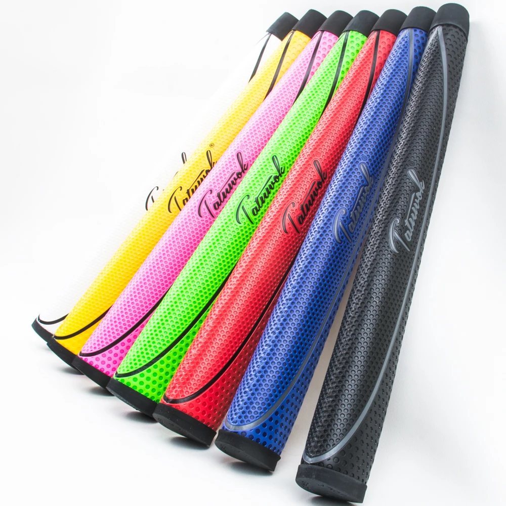 

TATUWOK Light Weight Breathable Leather Golf Putter Grip Pure Handmade Soft Leather Golf Grips