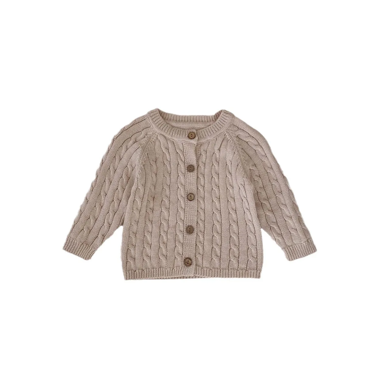 0-3T Newborn Baby Sweater Cardigan Kid Baby Boy Girl Winter Clothes Knit Top Long Sleeve Thick Warm Knitwear Coat Outfit