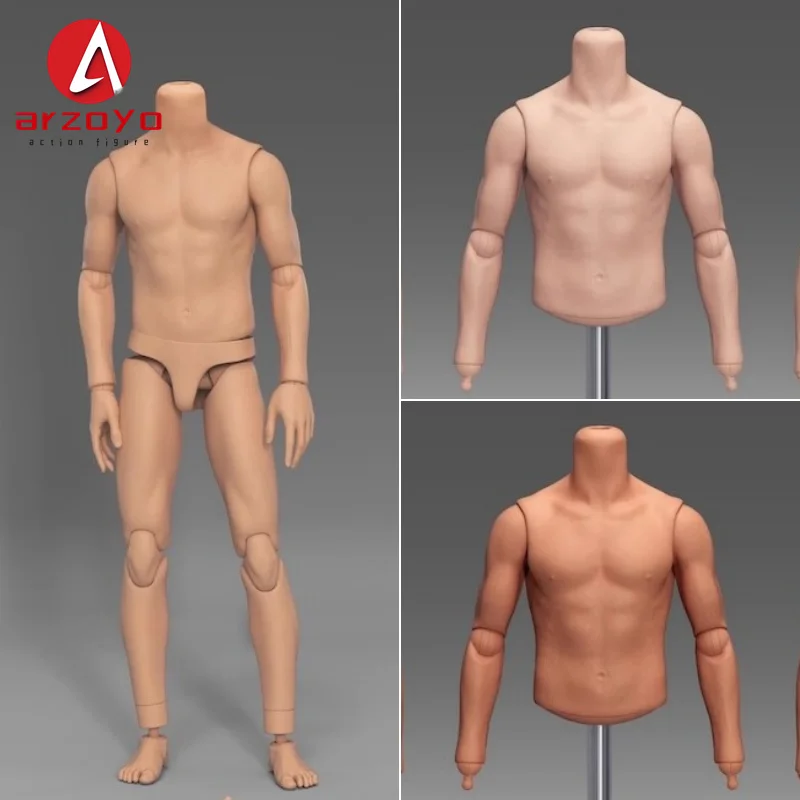 

In Stock MAHA studio MH2404 MH2405 1/6 Scale Male Muscle Body 12-inch Drawman Removable Joint Body Dolls