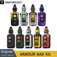 Original Vaporesso ARMOUR MAX Kit 220W Box MOD Electronic Cigarette Vape and 8ml iTANK 2 Fit GTi Mesh Coil 18650/21700 Vaporizer