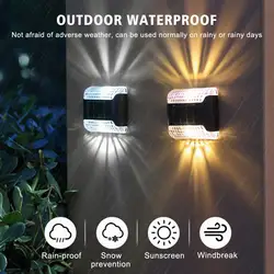 Waterproof LED Solar Lamp Outdoor Wall Garden Ambient Lighting Energy Lamps Yard Lights Saving Decoration Light Night Silar M2J2