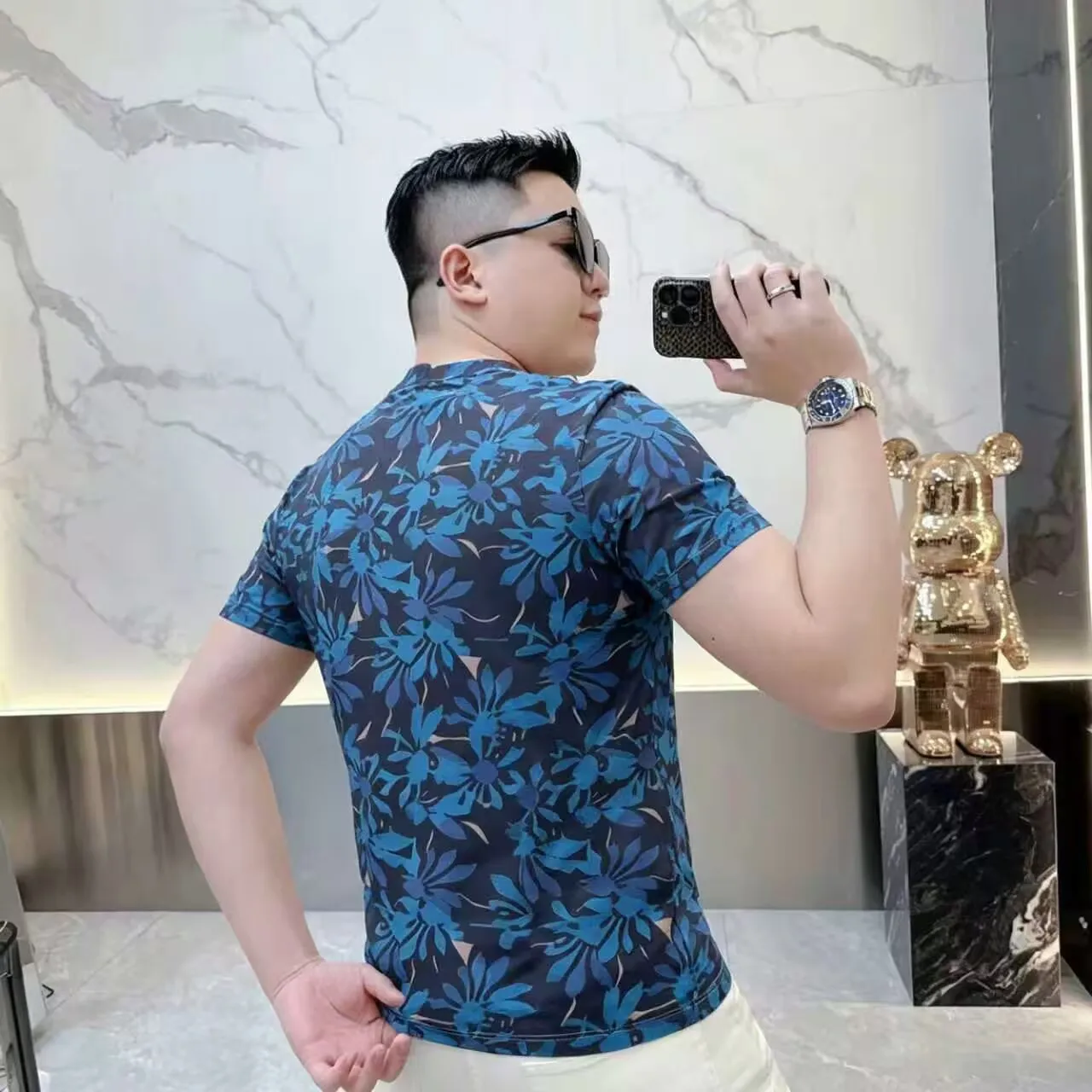 2026 Summer Men's Fashion Casual Trend Short-Sleeved Shirt T-Shirt
