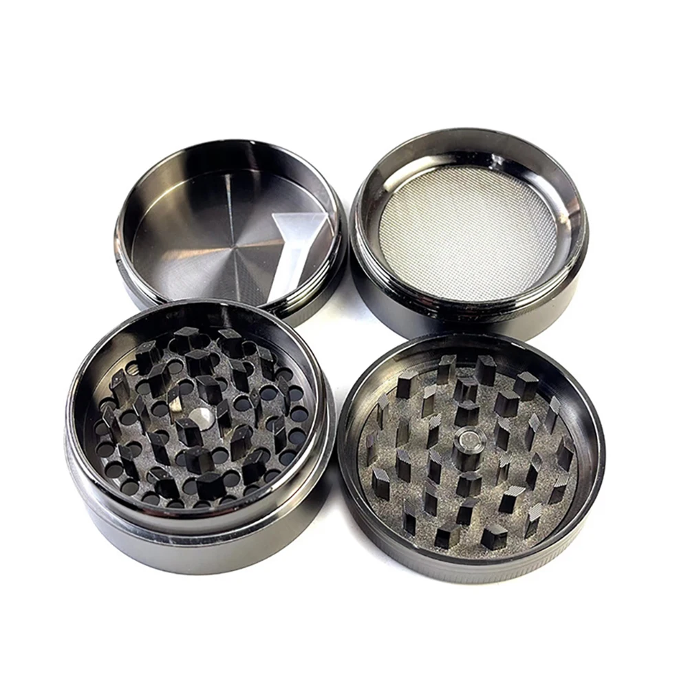 Imagem -05 - Mini Zinc Alloy Herb Grinder Medicine Mills Triturador Manual de Camadas Acessórios de Fumar para Presentes Fumante 40 mm 10 Pcs