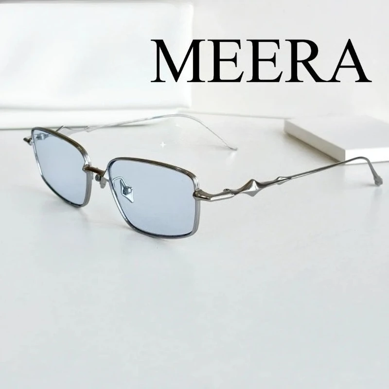 

Korea Ultralight Titanium Square GM Eyeglasses Myopia Optical Prescription Glasses Frame Atomic Reading Eyewear with Blue Lens