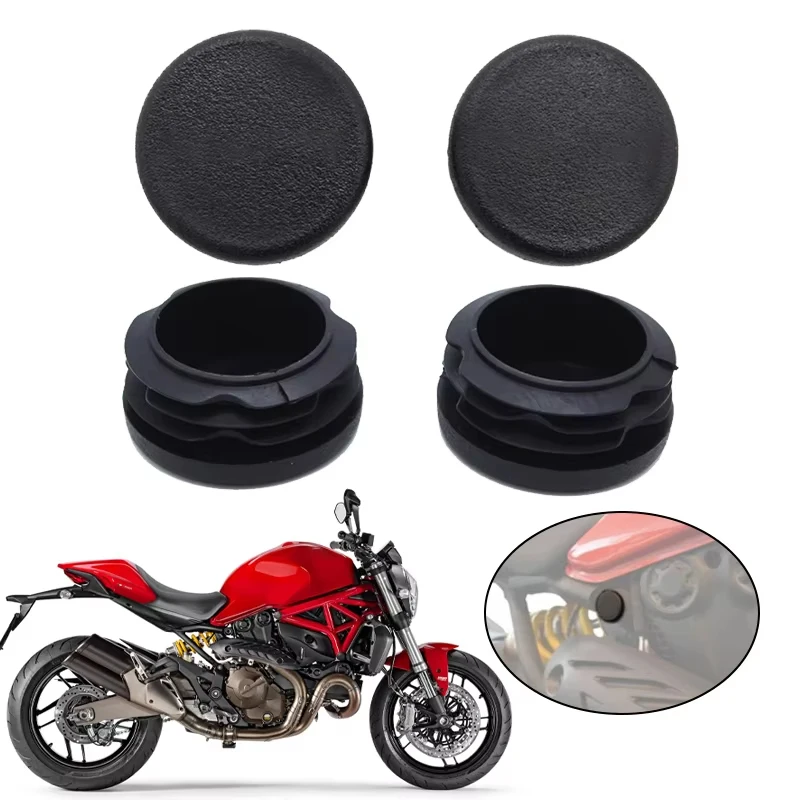 Juego de tapas de cubierta de orificio de marco de motocicleta, accesorios decorativos de enchufe para Ducati Monster 821, Monster 1200 S, 2014, 2015, 2016