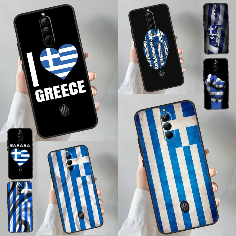 Greece Greek Flag Case For ZTE Nubia Red Magic 9 Pro 8 8S Pro Plus 6 7 Pro 6S 7S Pro 5G 5S 6R Cover Fundas