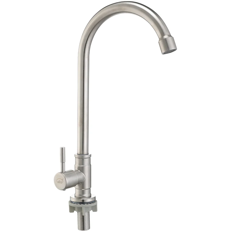 

Stainless steel kitchen faucet; Single-lever hole faucet; Countertop faucet; Single-handled installation faucet