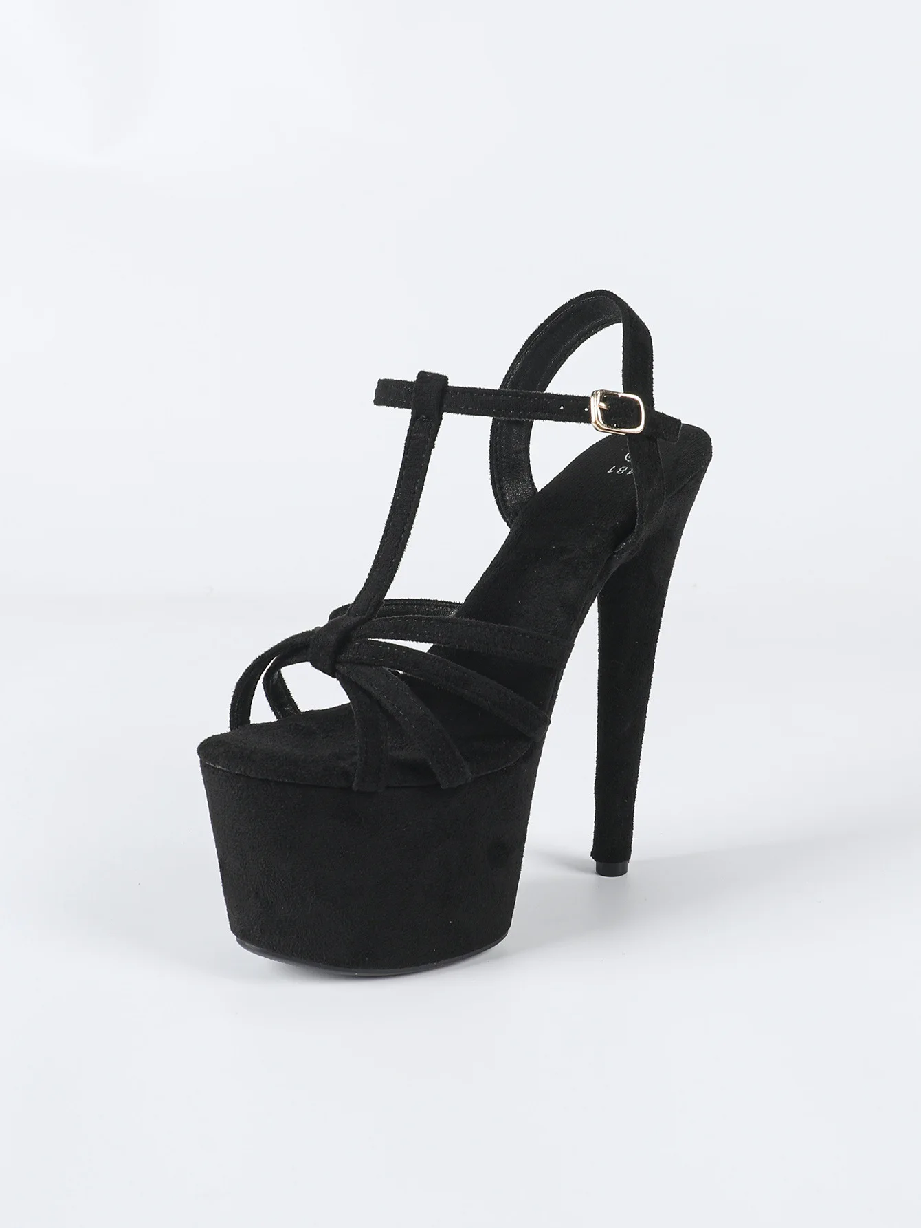 Sandal Tumit Tinggi 17CM Gaya Eropa dan Amerika Musim Semi 2025, Hak Tipis, Anti Air, LFD-181-Q34