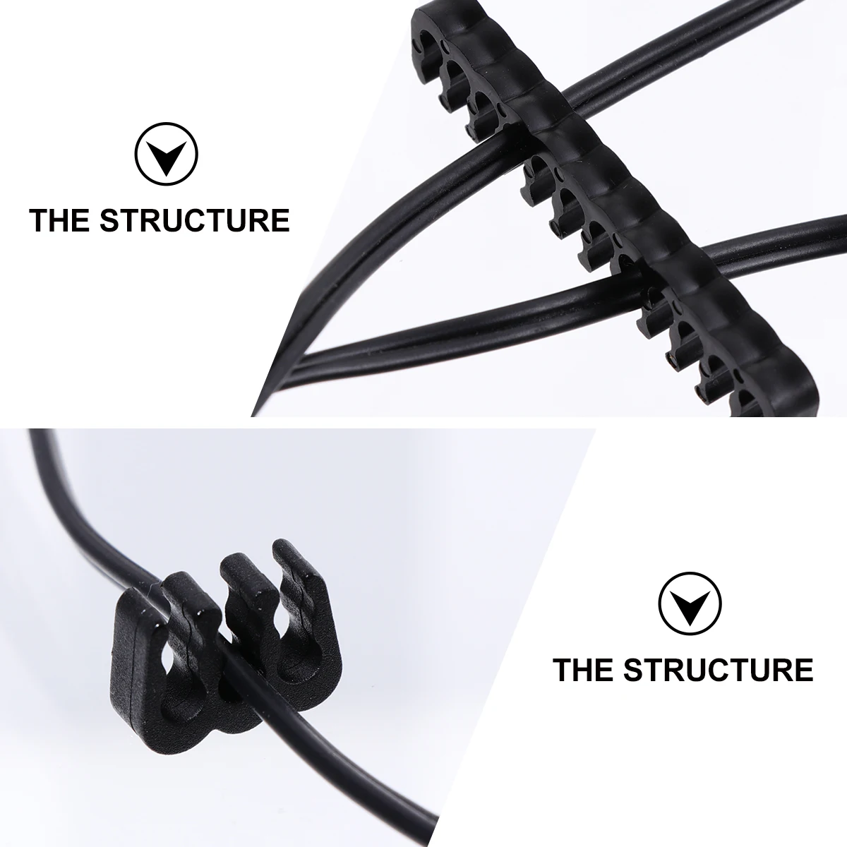 

24 Pcs Comb Cable Manager Clamp Clip Organizer Black 6Pin 8Pin 24pin GPU Motherboard Wire Manager Pc Plastic Charging