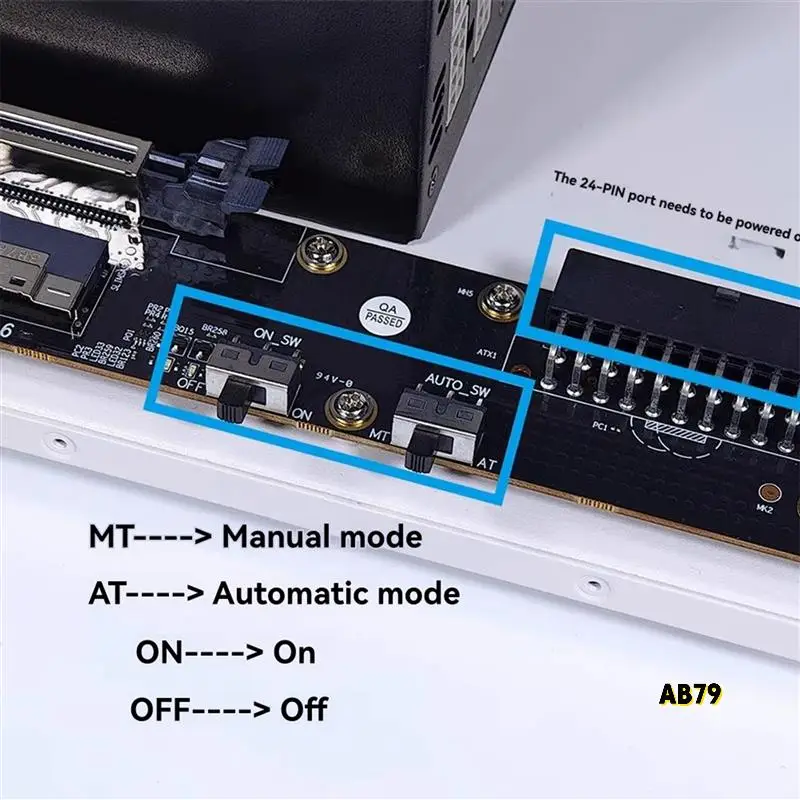 2Port Slimsas External Card Pcie4.0 X16 Laptop To External Video Graphics Card Pcie4.0 X16 To Slimsas 8654 PC Adapter