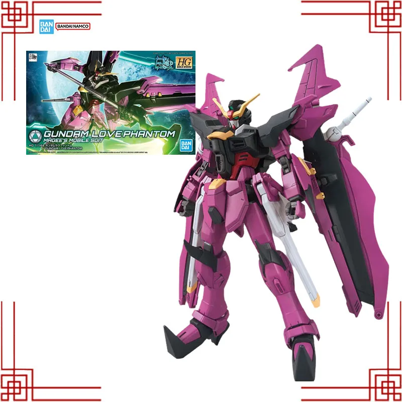 

Bandai Gundam Model Kit Genuine HG 1/144 Gundam Love Phantom Magee Mobile Suit Anime Action Figure Collection Assembly Model Toy