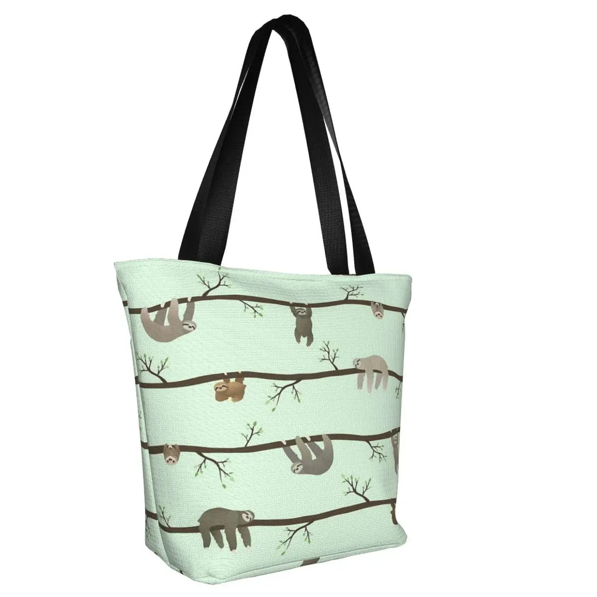 Sloths Casual Shoulder Tote Shopping Bag Portable Wider Handloom For Beachcombing Christmas Present