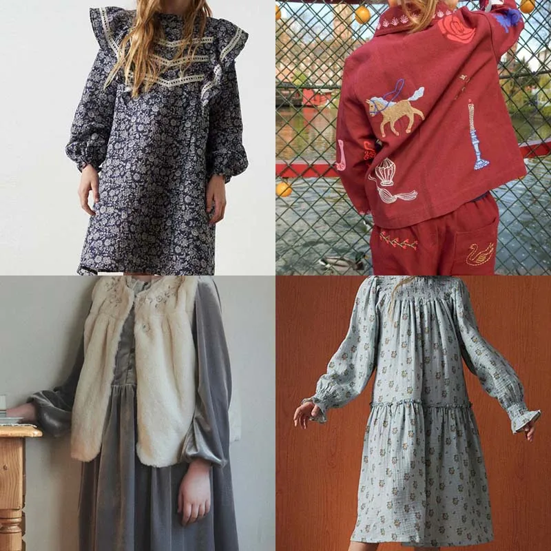 

Partial Products in Stock 2025 Autumn Baby Girls Dresss Cartoon Embroidered Shirt Boy Jacket and Pants Set Kids Boutique Clothes