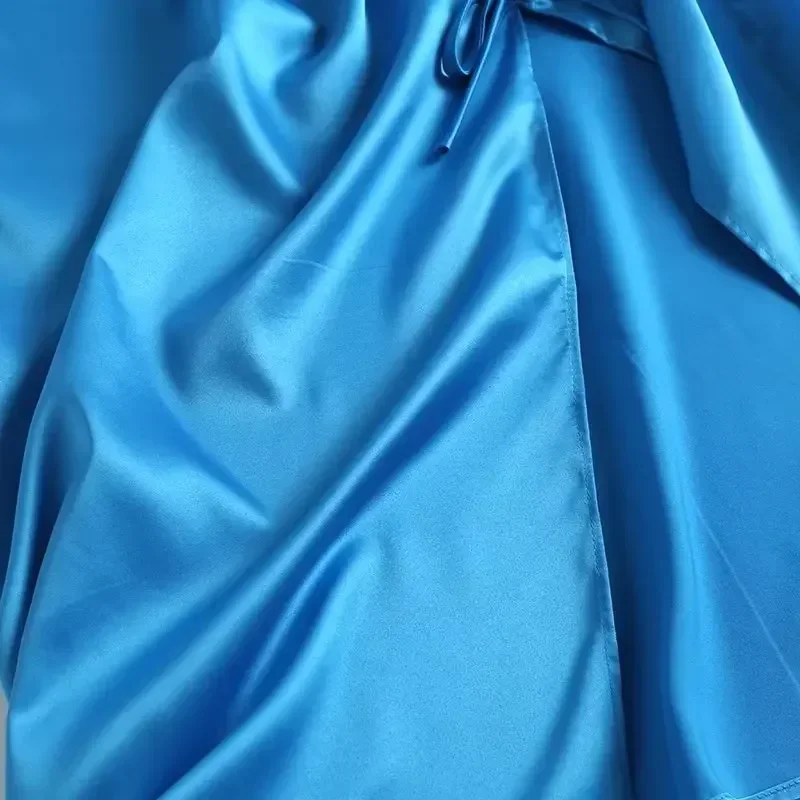 Dames 2023 Chique Mode-Temperament Joker Trekkoord Plooi Ontwerp Split Mid-Length Rok Retro Hoge Taille Rits Rok Mujer