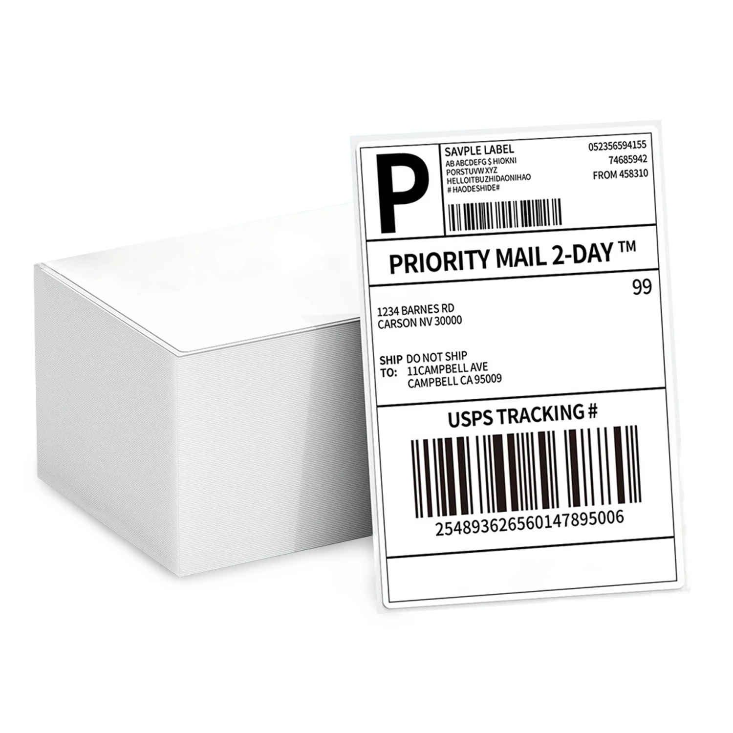Fulet Hot Selling 4X6 10x15cm 100x150mm 500 Labels Fanfold Thermal Shipping Label compatible with most of thermal printers