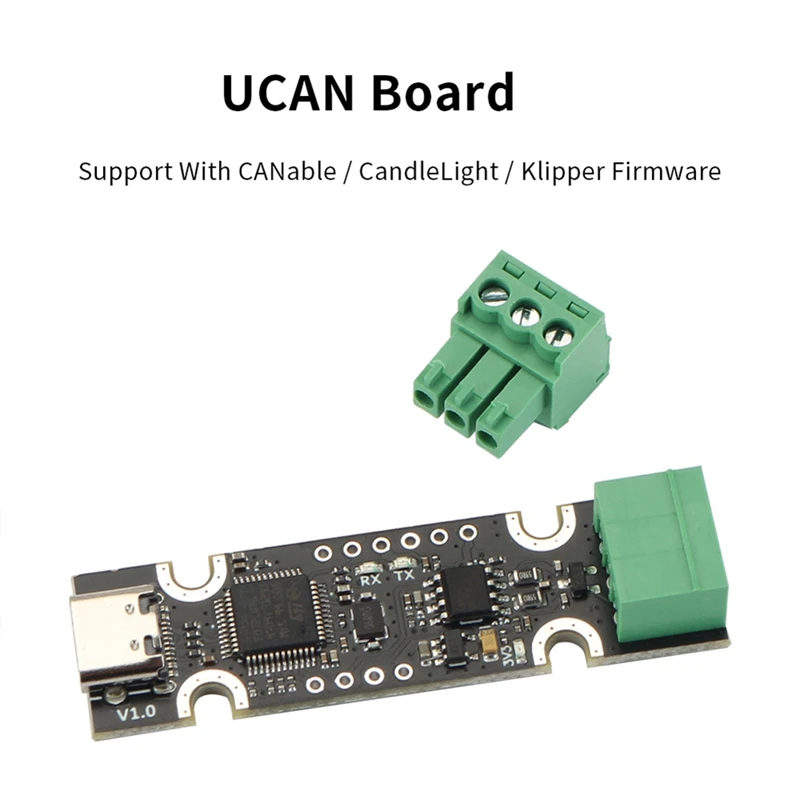 3D Printer UCAN Board Based On STM32F072 Support With For Canable / Candlelight / Klipper Firmware