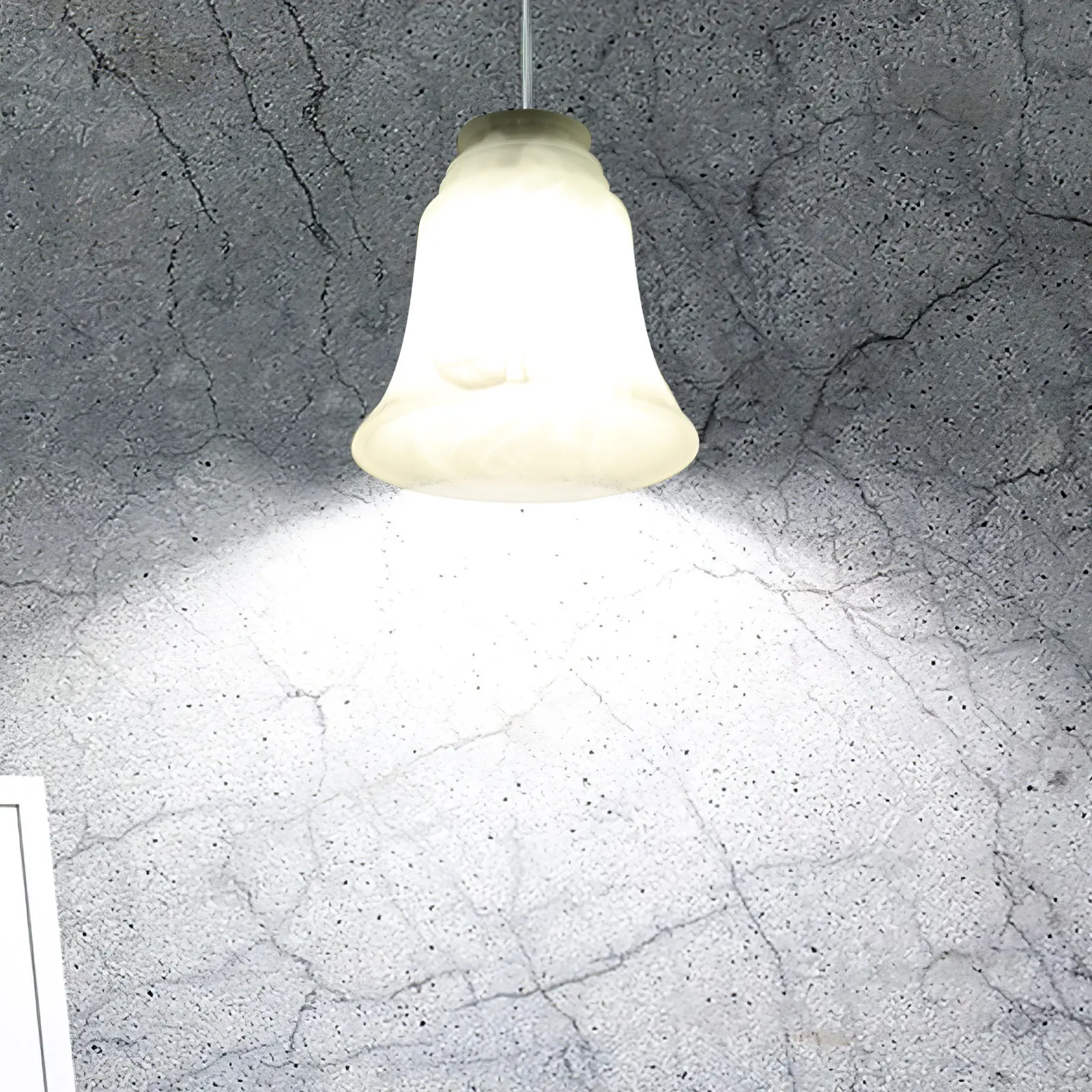 4Pcs Frosted Glass Light Shade Ceiling Fan Lampshade Replacement for Modern Living Room Bedroom Soft Ambient Lighting Glass
