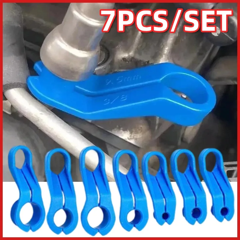 7PCS/Set Auto Fuel Line Quick Removal Tool Automotive Air Conditioning Pipe Fuel Connector Removal Tool Set
