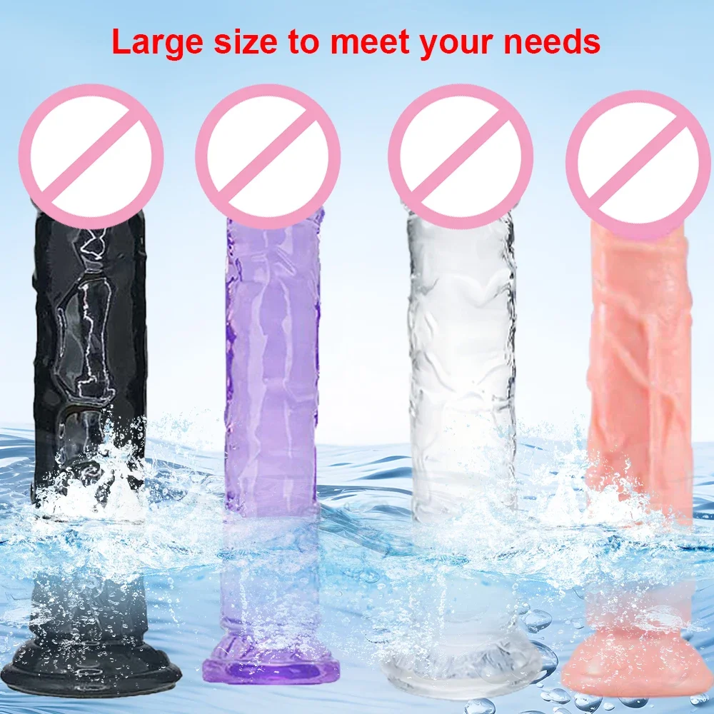 18+ Huge Dildo Silicone For Woman Anal Plug Realistic Penis Female Dildos G-spot Orgasm Strong Suction Cup Sex Toys For Adults