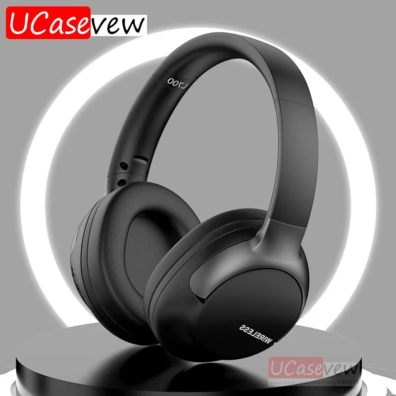 Bass Play Music True Wireless Headphones Fold Bluetooth Headset BT5.1 Big Earmuff Earphone With Microphone Full Pack Helmet L700