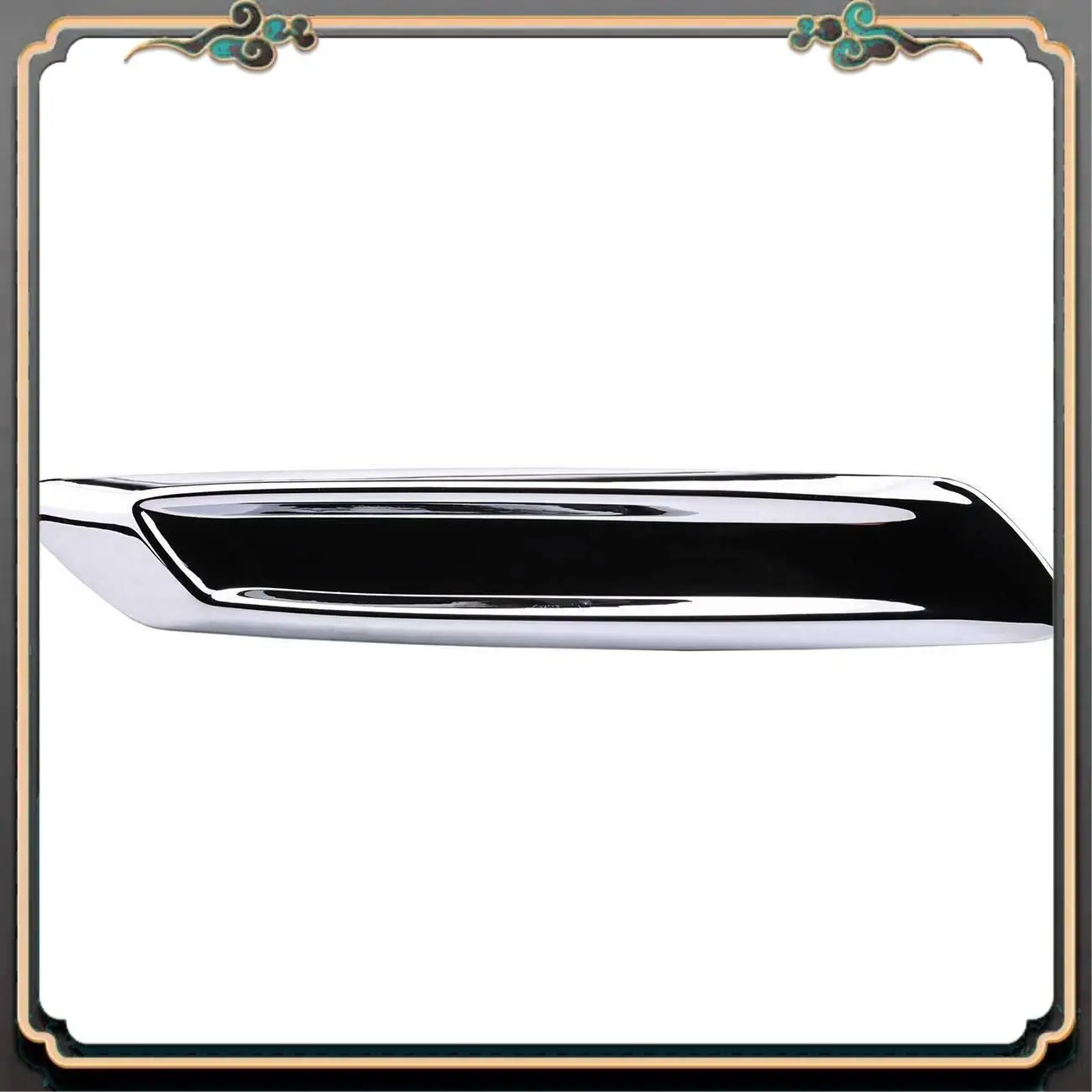 

M45K-Car Front Left & Right Chrome Fender Trim Molding For-BMW F10 F11 528I 535I 51137336645 51137336646