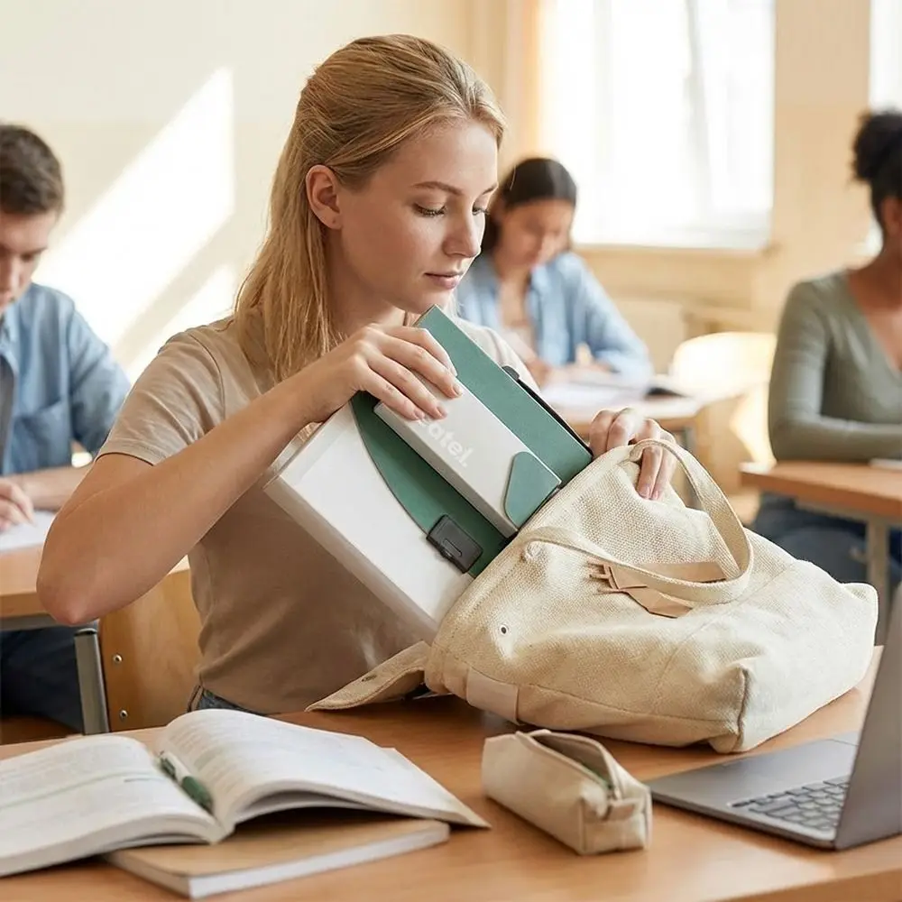 

Simple Waterproof PP Expanding File Bag 13 Layers With Pencil Case Document Bag Large Capacity Briefcase Students