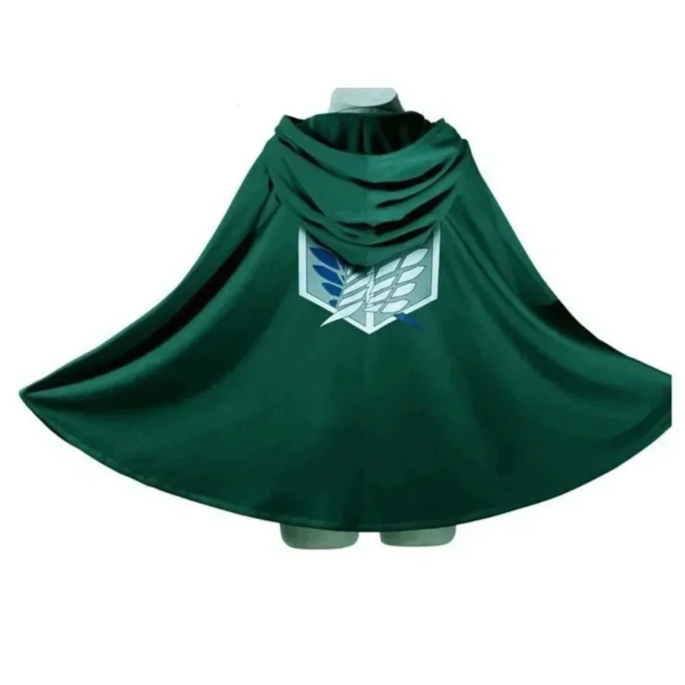 โจมตีTitan Animeเสื้อคลุมShingeki No Kyojinคอสเพลย์Scouting Legion Wings Of Liberty Levi Ackerman Eren Hange ZoeชุดCape