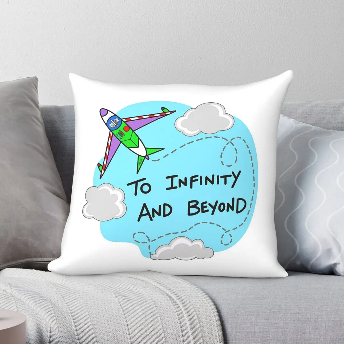 To Infinity And Beyond Song Pillowcase Polyester Linen Velvet Pattern Zip Decor Sofa Seater Cushion Cover
