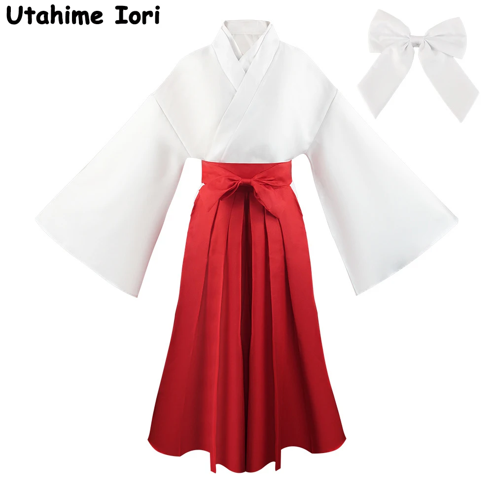 

2026 Hot Utahime Iori Cosplay Costume Uniform Tokyo Jujutsu High School Uniform Halloween Comic Con White/Red Costume Full Set