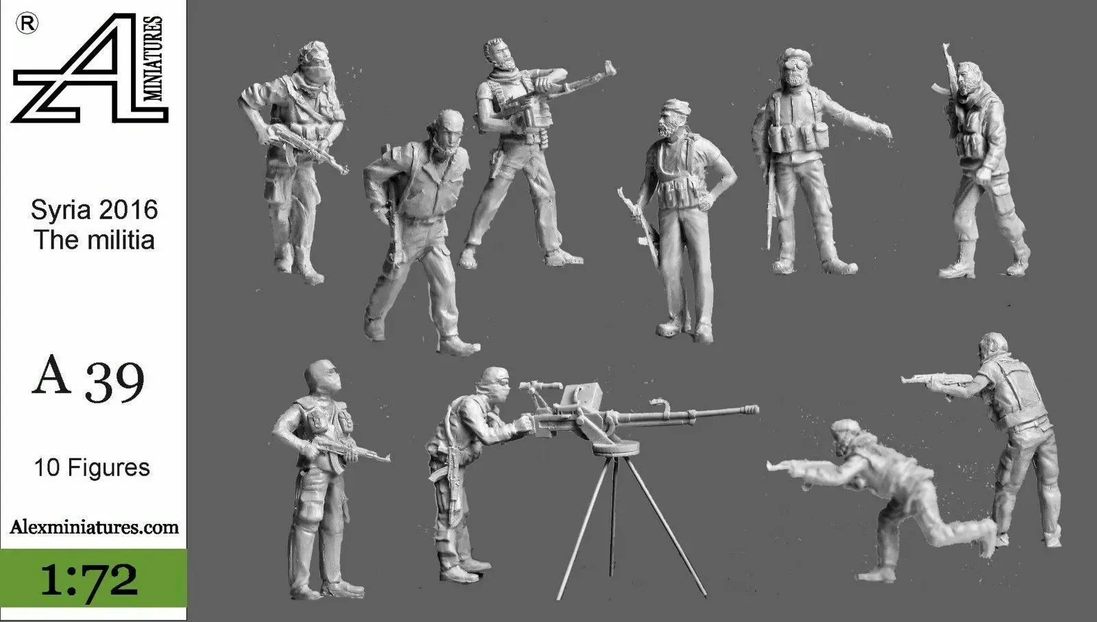 1/72 Die-cast Resin Syrian Militia Model Assembly Kit (unpainted)