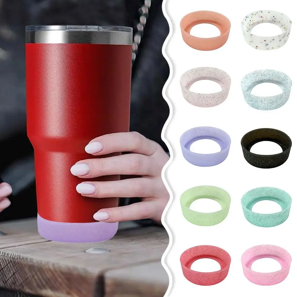7.5cm Silicone Cup Protective Sleeve Cushion For 20-40oz Anti-Slip Protective Sleeve Bottom Bumper Protective Bottl