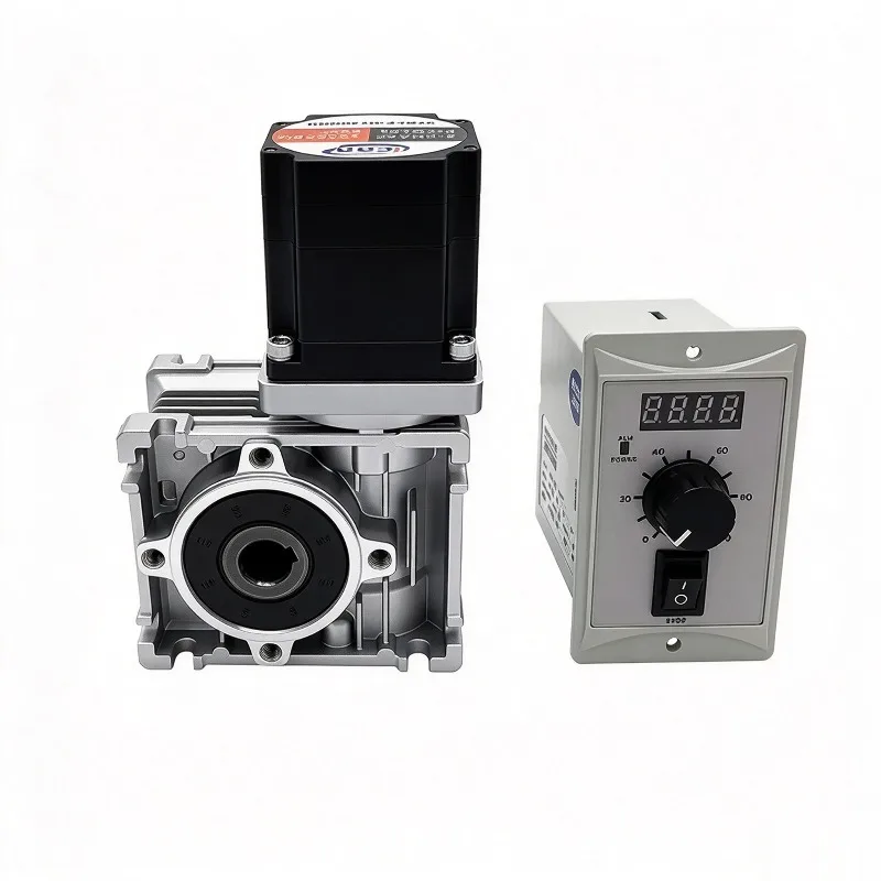 3000RPM 57BLDC Brushless Motor RV030Worm Gear Reducer with Self-locking Function High Speed DC 24V AC 220V Brushless Gear