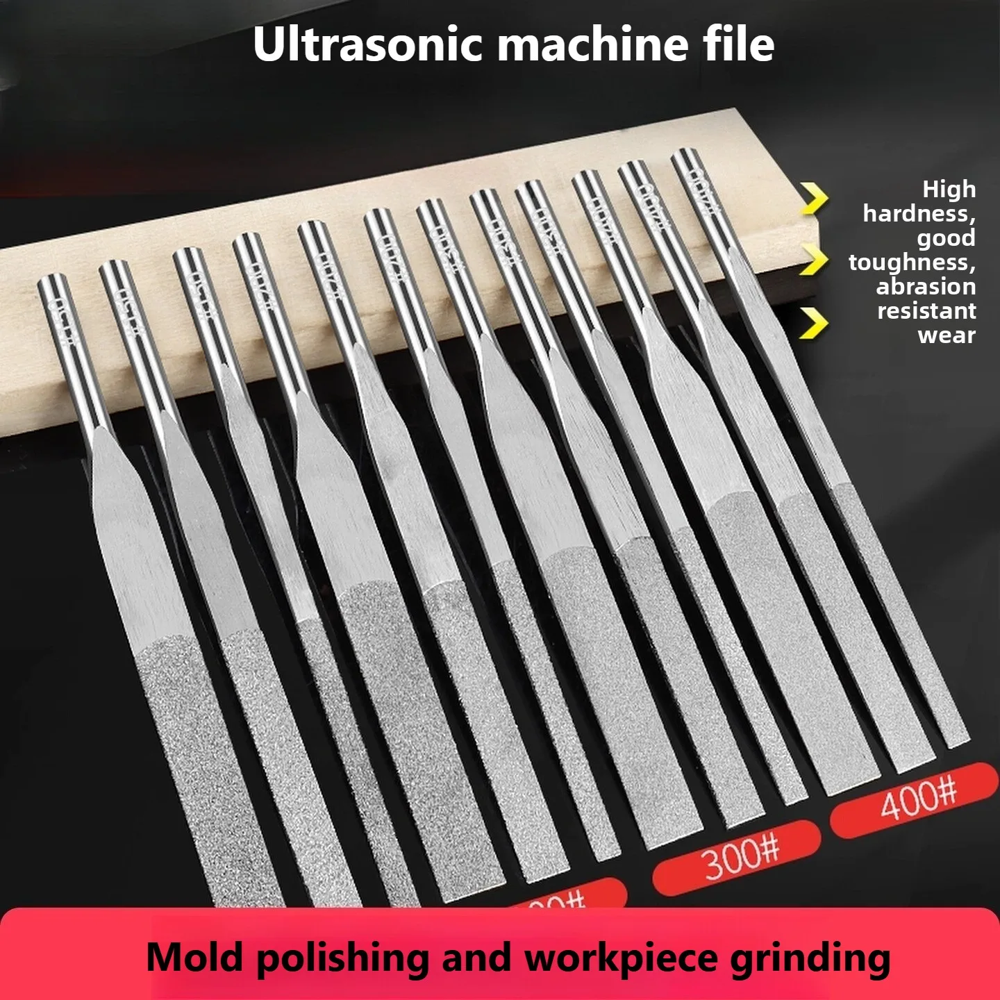 Ultrasonic File, Reciprocating Electric Setback MTP120 Diamond Fine Sand Alloy Pneumatic File Grinding Tool