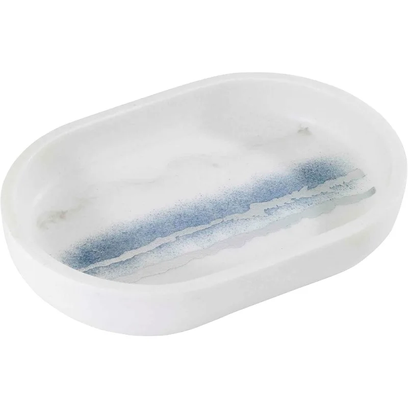 Accessory Set, Resin Countertop Accessories, Marble Inspired Bathroom Essentials (Murano Collection)