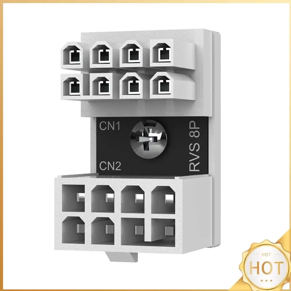 180 Degree Angled Power Adapter Desktop Computer Accessories U Shaped Power Supply Connector Fireproof Plastic for Graphics Card