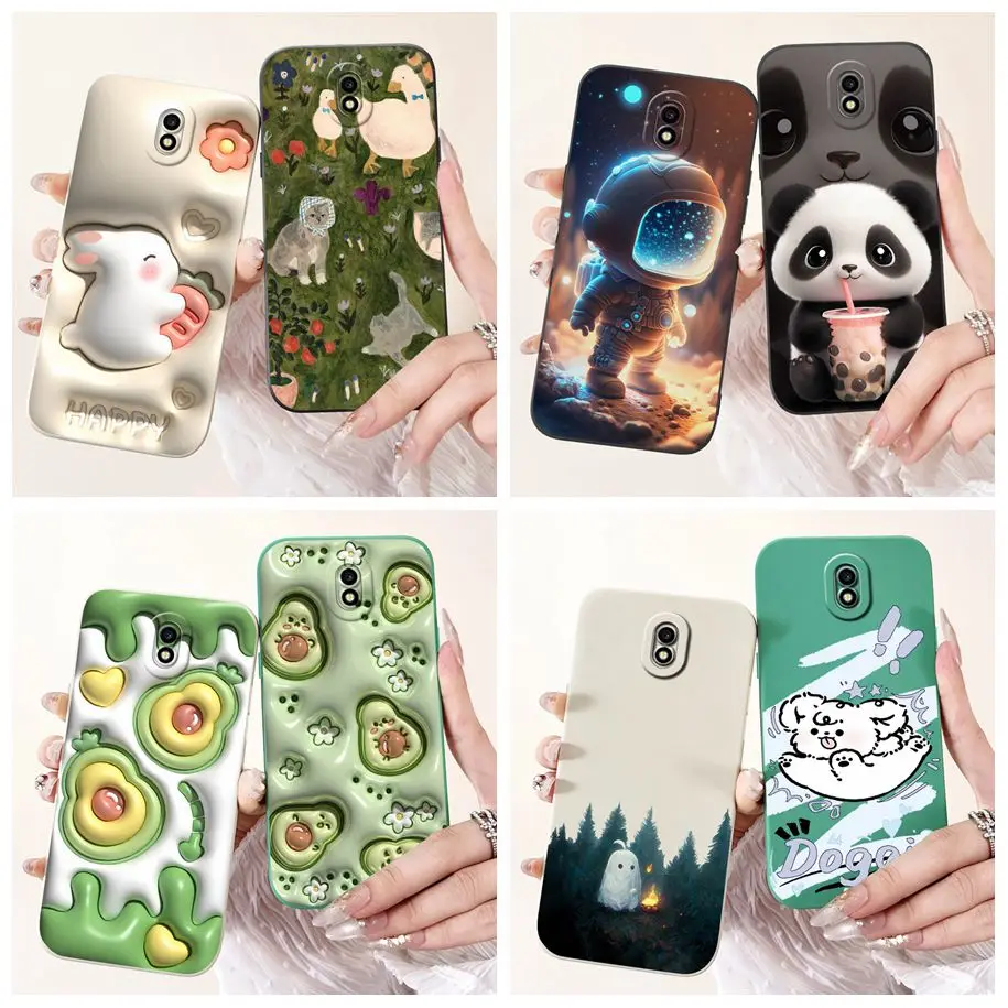 For Samsung Galaxy J3 J5 J7 Pro 2017 Case SM-J730F J530F J330F Lovely Cartoon Soft Silicone Back Cover For Samsung J7 2017 Funda