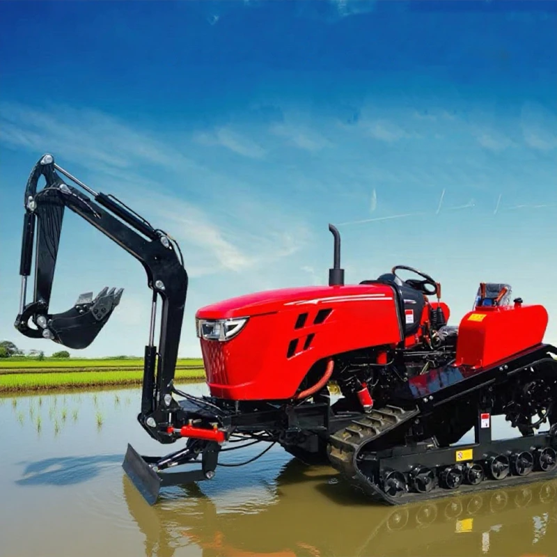 مخصصة 35HP جرار زاحف مزرعة المسار الصغير مجهزة بمرفقات متعددة آلة زراعية لزراعة البستان #2