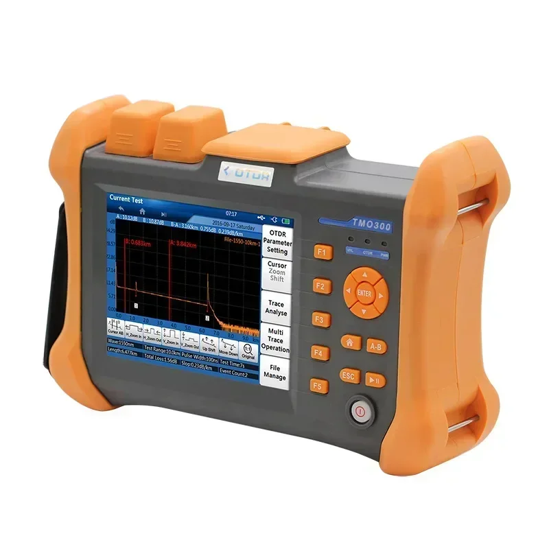 2026/20Handheld Fiber Optic Reflectometer Touch Screen VFL OLS OPM Event Map Ethernet Cable Tester 12 in 1Mini OTDR fiber fusion