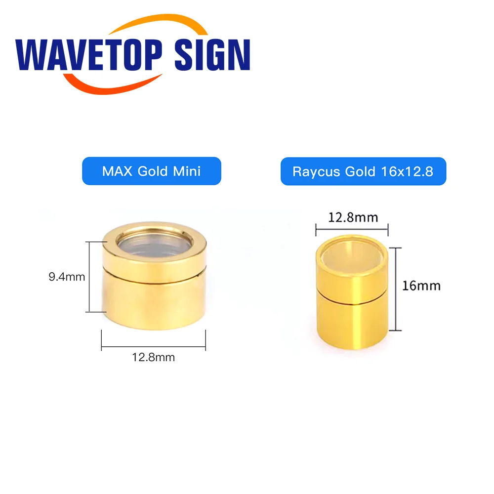 WaveTopSign Original MAX Raycus Output Connector Protective Lens Group QBH Proterctive Windows 0-15kW for Laser Cutting Head