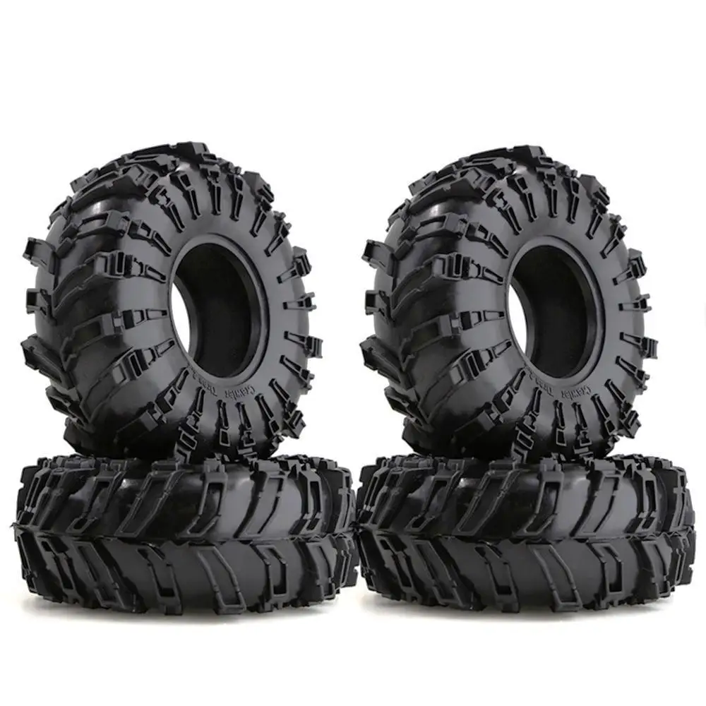 4pcs 140mm*54mm Rubber Tyre 2.2 Wheel Tires For 1/10 Rc Crawler Wraith Trax Rr10 Scx10 Wrangler Yeti 90026 90020 90031 2.2 Wheel