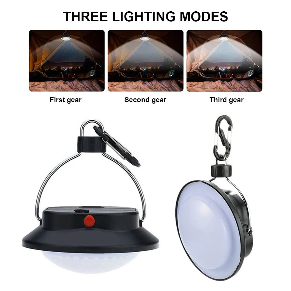 40 LED Portable Tent Camping night working Lights Lamp Outdoor 3 Modes Umbrella Night Lamp Hiking Lantern AAA or 18650 Battery