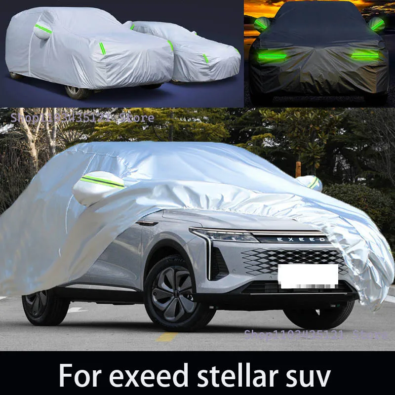 

For exeed stellar suv Outdoor Protection Full Car Covers Snow Cover Sunshade Waterproof Dustproof Exterior Car accessories