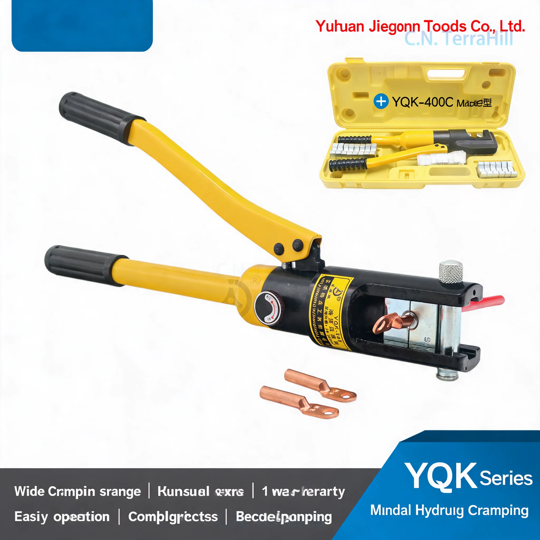 Manual Hydraulic Crimping Tool YQK-70/120/240/300 for Copper and Aluminum Cable Terminals
