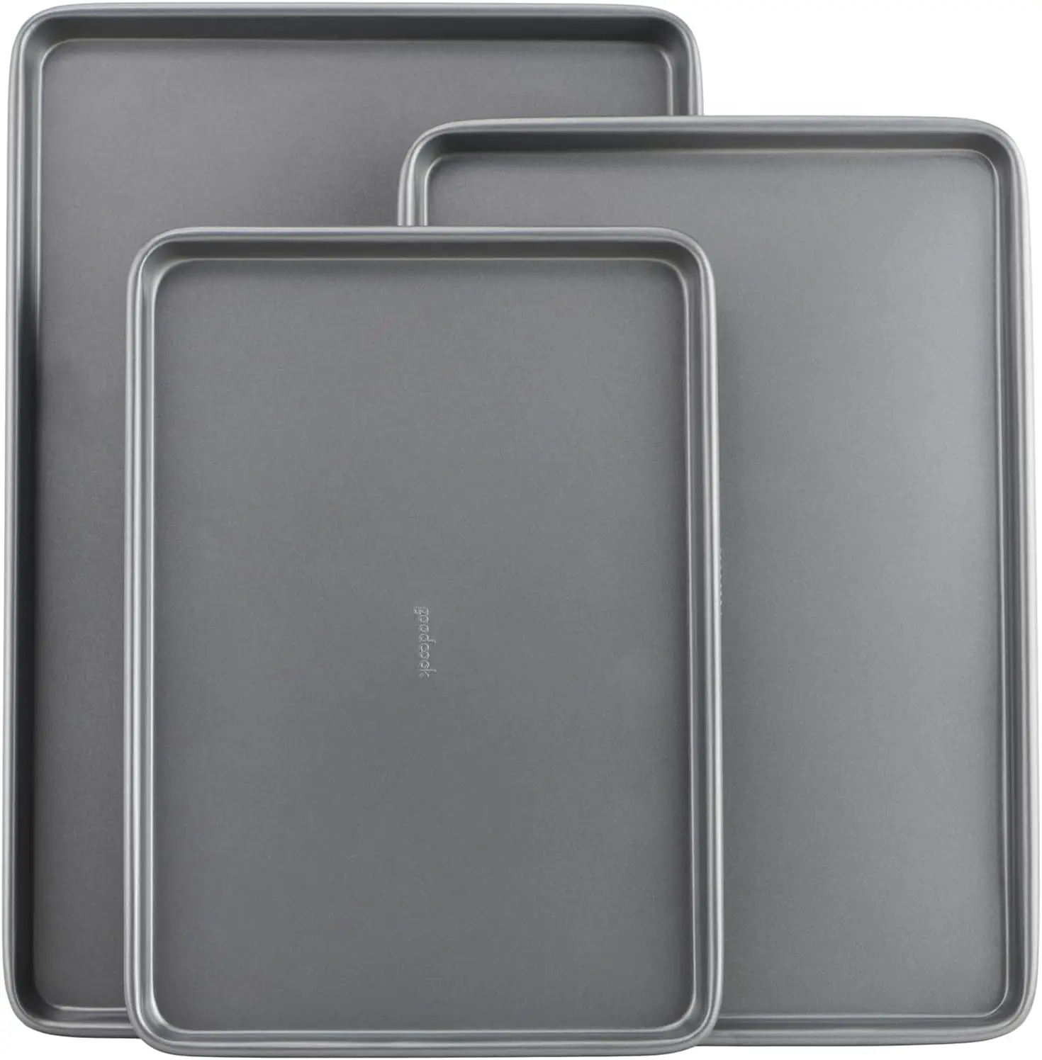 

Everyday Nonstick Baking Sheet Set, 3 Pack Includes One Small, Medium & Large Pan Carbon Steel